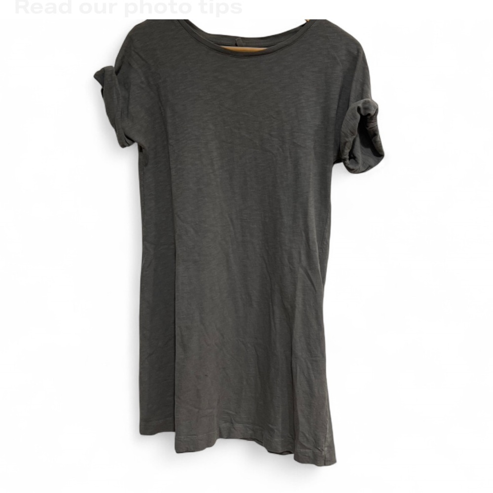 Lou & Grey Gray/Green T-Shirt Dress